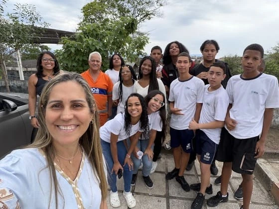 Turma Carioca II no projeto Horta da Cyro